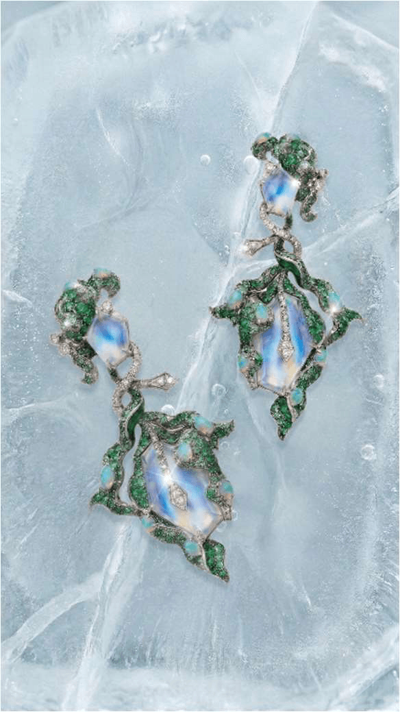 Frozen Foliage Earrings